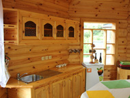 Kitchen of garden gazebo